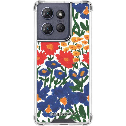 Bouffants and Broken Hearts Wild Garden 4 Moto G Play 5G (2025) Clear Case