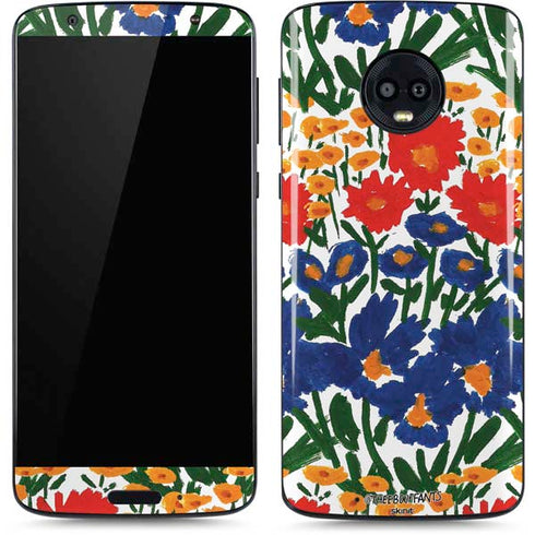 Bouffants and Broken Hearts Wild Garden 4 Moto G6 Skin