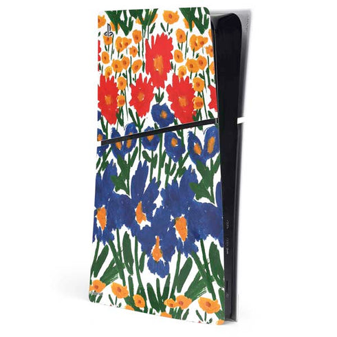 Bouffants and Broken Hearts Wild Garden 4 PS5 Slim Digital Edition Console Skin
