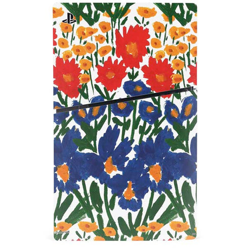Bouffants and Broken Hearts Wild Garden 4 PS5 Slim Digital Edition Console Skin