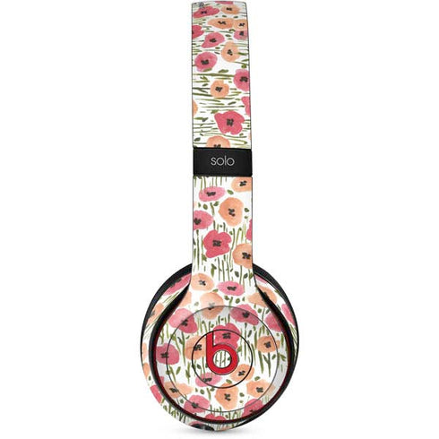 Bouffants and Broken Hearts Wild Garden Beats Solo 2 Wireless Skin