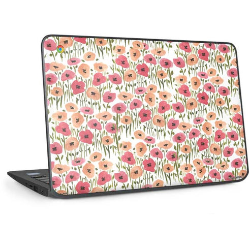Bouffants and Broken Hearts Wild Garden HP Chromebook Skin