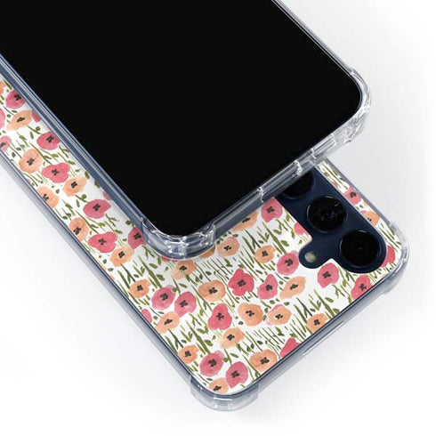 Bouffants and Broken Hearts Wild Garden Galaxy A55 5G Clear Case