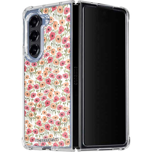 Bouffants and Broken Hearts Wild Garden Galaxy Z Fold5 5G Clear Case