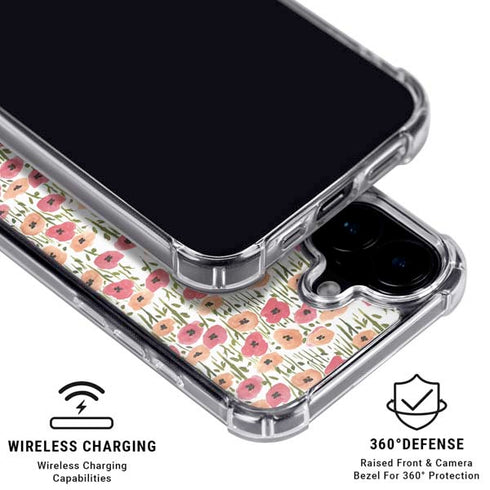 Bouffants and Broken Hearts Wild Garden iPhone 16 Plus Clear Case