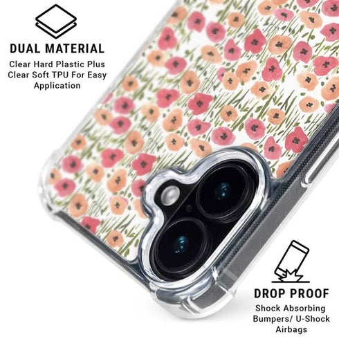 Bouffants and Broken Hearts Wild Garden iPhone 16 Plus Clear Case