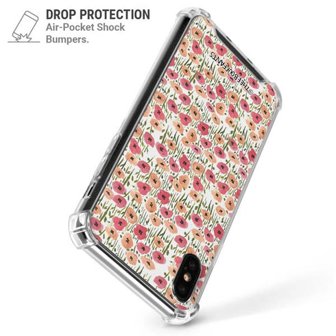 Bouffants and Broken Hearts Wild Garden iPhone X/XS Clear Case