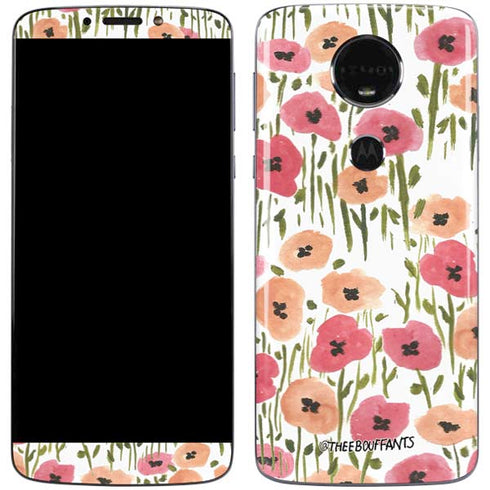 Bouffants and Broken Hearts Wild Garden Moto E5 Plus Skin