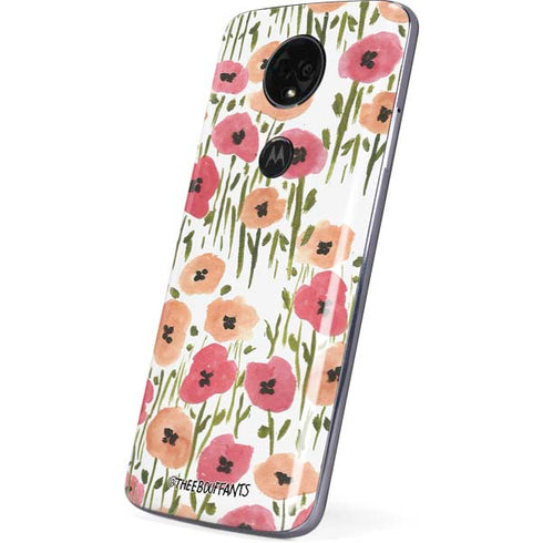 Bouffants and Broken Hearts Wild Garden Moto E5 Plus Skin