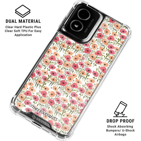 Bouffants and Broken Hearts Wild Garden Moto G Power 5G (2024) Clear Case