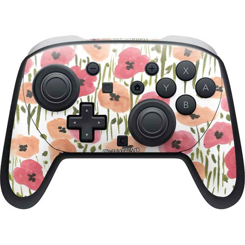 Bouffants and Broken Hearts Wild Garden Nintendo Switch 2 (2025) Pro Controller Skin