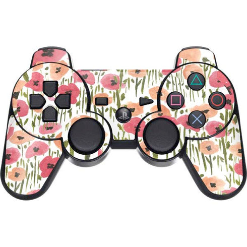 Bouffants and Broken Hearts Wild Garden PS3 Dual Shock wireless controller Skin