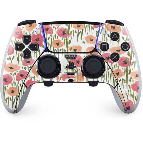 Bouffants and Broken Hearts Wild Garden PS5 DualSense Edge Pro Controller Skin