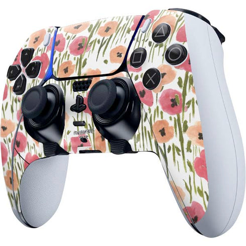 Bouffants and Broken Hearts Wild Garden PS5 DualSense Edge Pro Controller Skin