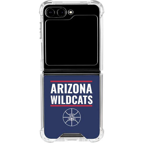 University of Arizona Wildcats Basketball Mark Galaxy Z Flip6 Clear Case
