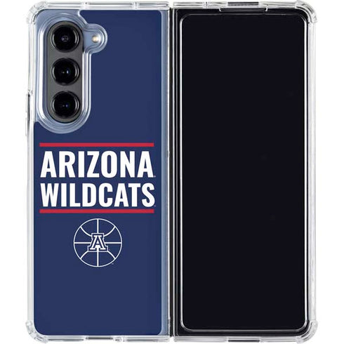 University of Arizona Wildcats Basketball Mark Galaxy Z Fold5 5G Clear Case