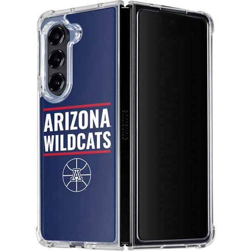 University of Arizona Wildcats Basketball Mark Galaxy Z Fold5 5G Clear Case