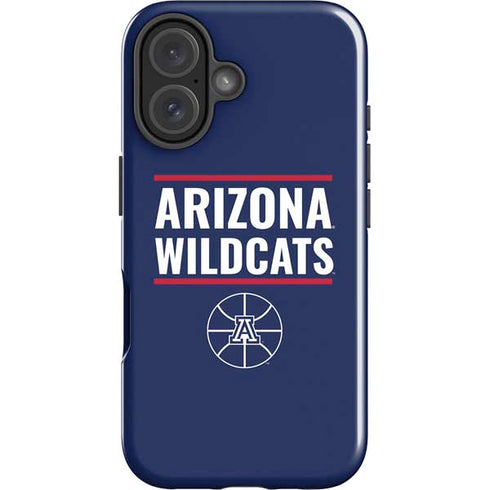 University of Arizona Wildcats Basketball Mark iPhone 16 Impact Case