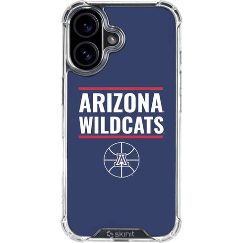 University of Arizona Wildcats Basketball Mark iPhone 16 Plus Clear Case