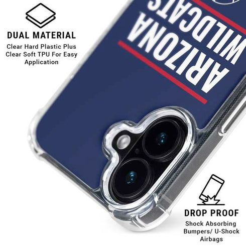 University of Arizona Wildcats Basketball Mark iPhone 16 Plus Clear Case