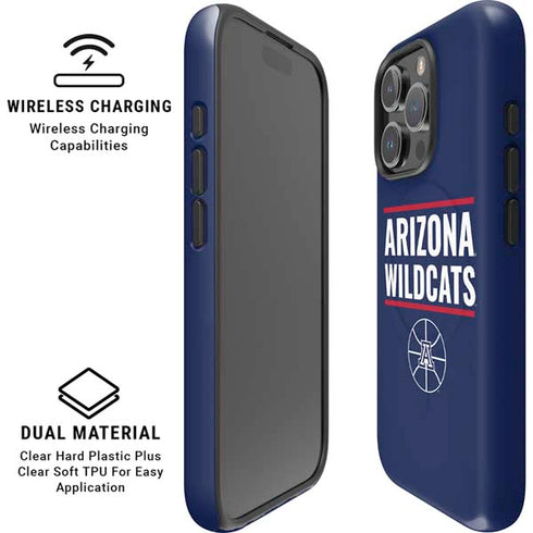 University of Arizona Wildcats Basketball Mark iPhone 16 Pro Max Magsafe Impact Case