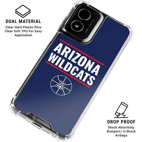 University of Arizona Wildcats Basketball Mark Moto G Power 5G (2024) Clear Case