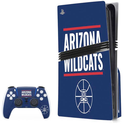 University of Arizona Wildcats Basketball Mark PS5 Pro Disk Bundle Skin