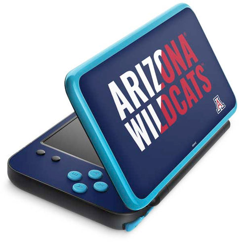 University of Arizona Wildcats Logo Split Blue Nintendo Skins