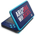 University of Arizona Wildcats Logo Split Blue Nintendo Skins