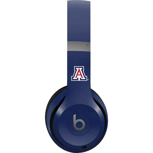 University of Arizona Wildcats Logo Split Blue Beats Solo 4 Wireless Headphones Skin