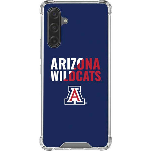 University of Arizona Wildcats Logo Split Blue Galaxy A17 Clear Case