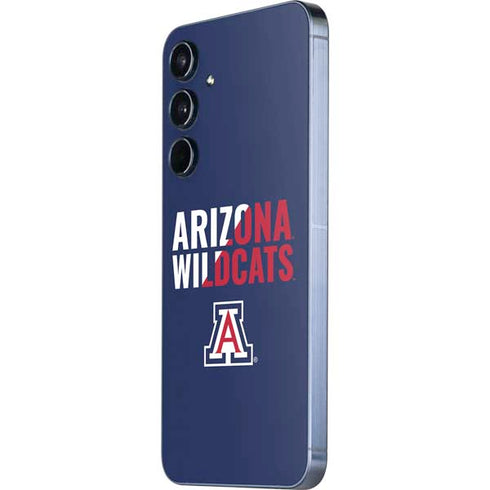 University of Arizona Wildcats Logo Split Blue Galaxy A35 5G Skin