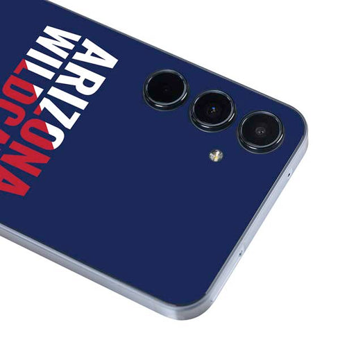 University of Arizona Wildcats Logo Split Blue Galaxy A35 5G Skin