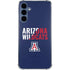 University of Arizona Wildcats Logo Split Blue Galaxy A55 5G Clear Case