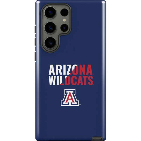University of Arizona Wildcats Logo Split Blue Galaxy S23 Ultra Pro Case