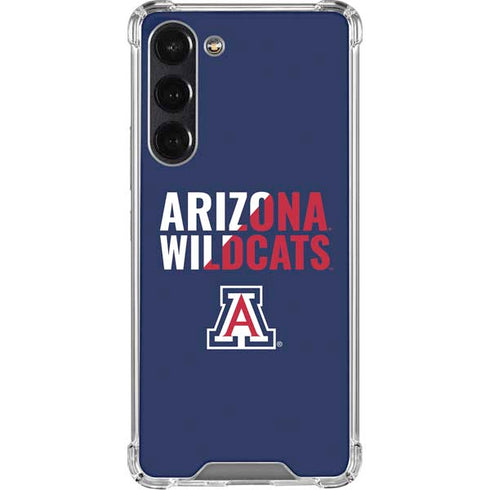 University of Arizona Wildcats Logo Split Blue Galaxy S24 FE Clear Case