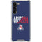 University of Arizona Wildcats Logo Split Blue Galaxy S24 FE Clear Case