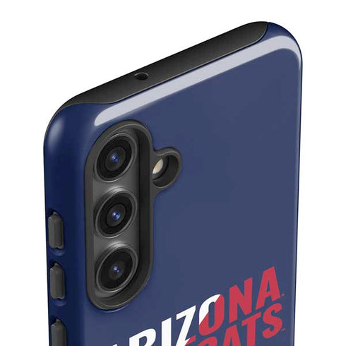University of Arizona Wildcats Logo Split Blue Galaxy S25 Impact Case