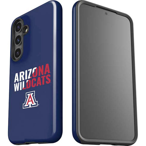 University of Arizona Wildcats Logo Split Blue Galaxy S25 Impact Case