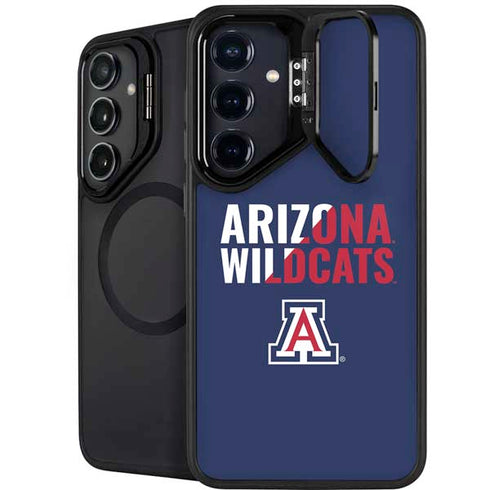 University of Arizona Wildcats Logo Split Blue Galaxy S24 Plus Kickstand Case
