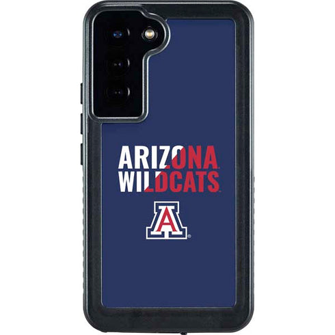 University of Arizona Wildcats Logo Split Blue Galaxy S24 Plus Waterproof Case