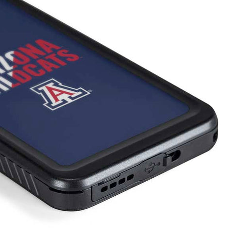University of Arizona Wildcats Logo Split Blue Galaxy S24 Plus Waterproof Case