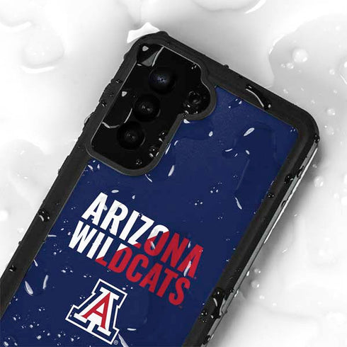 University of Arizona Wildcats Logo Split Blue Galaxy S24 Plus Waterproof Case