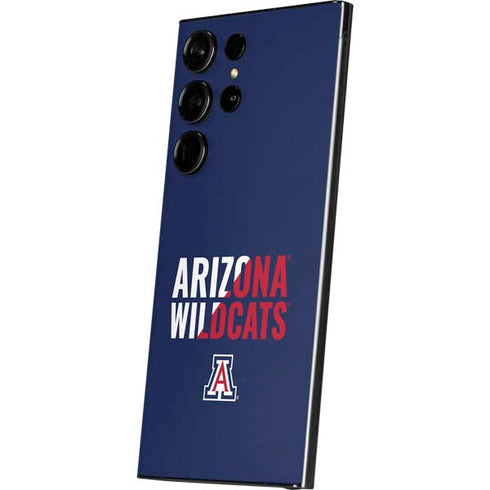 University of Arizona Wildcats Logo Split Blue Galaxy S25 Ultra Skin