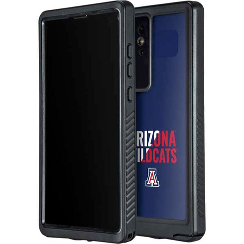 University of Arizona Wildcats Logo Split Blue Galaxy S24 Ultra Waterproof Case