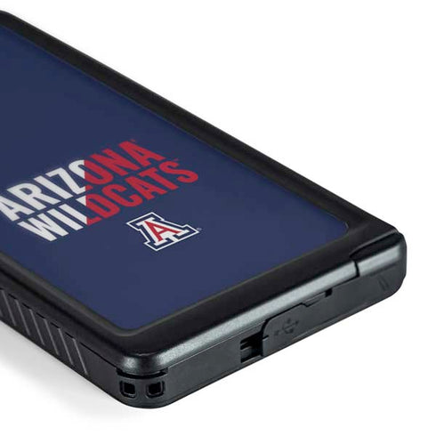 University of Arizona Wildcats Logo Split Blue Galaxy S24 Ultra Waterproof Case