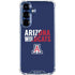 University of Arizona Wildcats Logo Split Blue Galaxy S25 Plus Clear Case