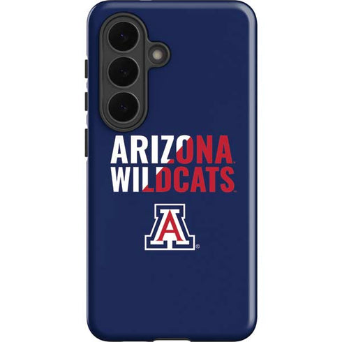 University of Arizona Wildcats Logo Split Blue Galaxy S26 Impact Case