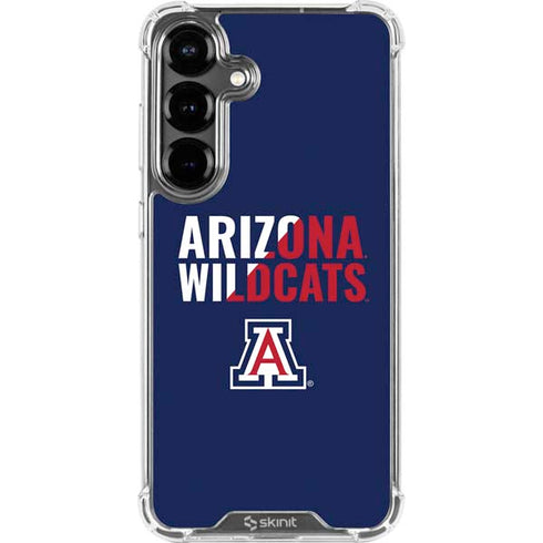 University of Arizona Wildcats Logo Split Blue Galaxy S26 Plus Clear Case