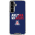 University of Arizona Wildcats Logo Split Blue Galaxy S26 Plus Clear Case